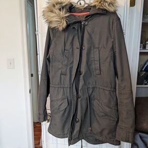 GAP Parka with Faux Fur Hood